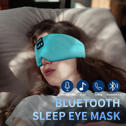 Soft Sleep Silk Mask Bluetooth Wireless Headphones