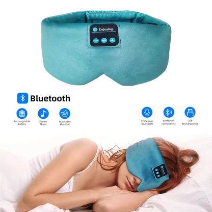 Soft Sleep Silk Mask Bluetooth Wireless Headphones