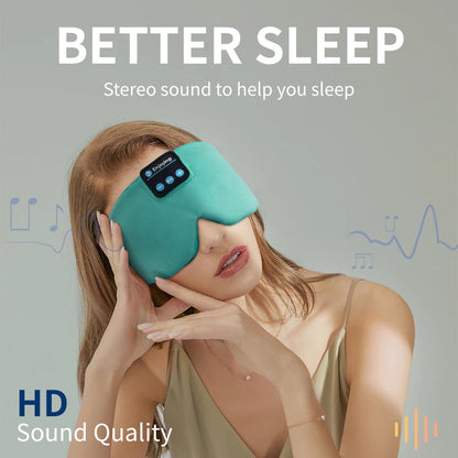 Soft Sleep Silk Mask Bluetooth Wireless Headphones