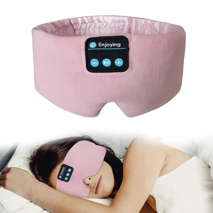 Soft Sleep Silk Mask Bluetooth Wireless Headphones